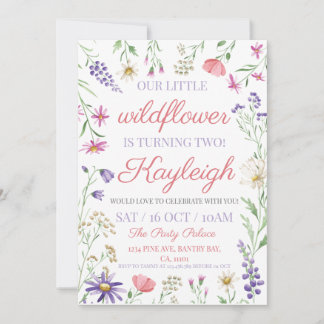 Invitation pour la fête d'anniversaire du Fleur sa