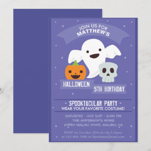 Invitation pour la fête d'anniversaire du garçon
