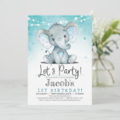 Invitation pour la fête d'anniversaire du garçon E (Debout devant)