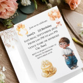 Invitation pour la fête d'anniversaire du garçon m