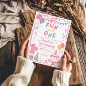 Invitation pour la fête d'anniversaire Rose Fun to