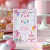 Invitation pour la fête d'anniversaire Rose Fun to