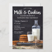 Invitation pour la fête d'anniversaire Rustic Milk (Devant)
