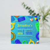 Invitation pour la fête de Bar Mitzvah BOYS POOL S (Debout devant)
