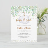 Invitation pour la fête de bébé petite citrouille  (Debout devant)