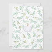 Invitation pour la fête de bébé petite citrouille  (Dos)