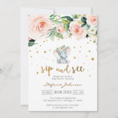 Invitation pour la fête de bébé 'Sip & See Little (Devant)