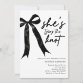 Invitation pour la fête de douche de mariage « Ell (Devant)
