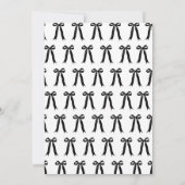 Invitation pour la fête de douche de mariage « Ell (Dos)