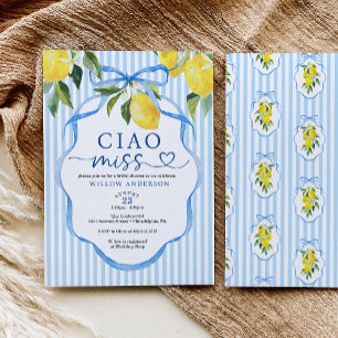 Invitation pour la fête de douche de mariée de Mis