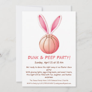 Invitation pour la fête de Dunk & Peep – Invitatio