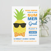 Invitation pour la fête de fin d'études d'été au a (Debout devant)