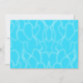 Invitation pour la fête de la piscine Photo de gar (Dos)