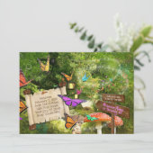 Invitation pour la fête de la Princesse Papillon (Debout devant)