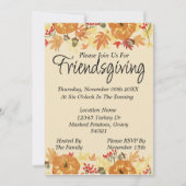 Invitation pour la fête de l'Action de grâce entre (Devant)