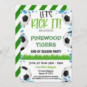 Invitation pour la fête de l'équipe de football (Devant / Derrière)