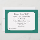 Invitation pour la fête de l'étoile de mer ornée d (Dos)