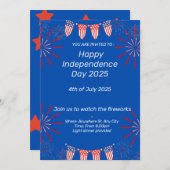 Invitation pour la fête de l'indépendance (Devant / Derrière)