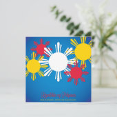 Invitation pour la fête de l'indépendance des Phil (Debout devant)