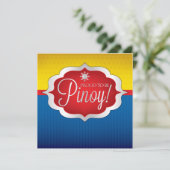 Invitation pour la fête de l'indépendance des Phil (Debout devant)