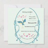 Invitation pour la fête de mariage de Blue Crane - (Devant)