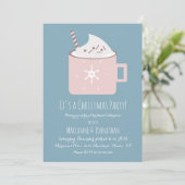 Invitation pour la fête de Noël au chocolat chaud (Debout devant)