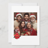 Invitation pour la fête de Noël avec photo (Dos)