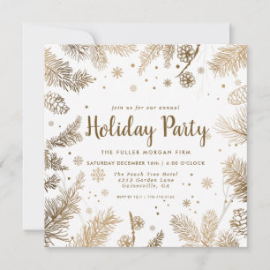 Invitation pour la fête de Noël de l'entreprise Gi
