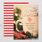 Invitation pour la fête de Noël Maison Ouverte (Devant / Derrière)