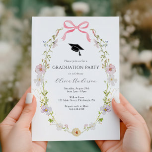 Invitation pour la fête de remise des diplômes ave