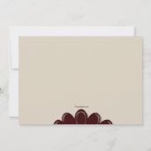 Invitation pour la fête de Thanksgiving de la dind (Dos)