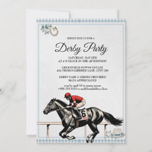 Invitation pour la fête des courses de chevaux de