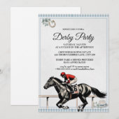 Invitation pour la fête des courses de chevaux de (Devant / Derrière)