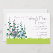 Invitation pour la fête des mères dans un jardin d (Dos)