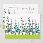 Invitation pour la fête des mères dans un jardin d (Devant / Derrière)