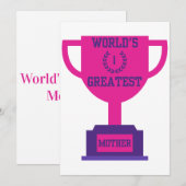 Invitation pour la fête des mères la plus incroyab (Devant / Derrière)