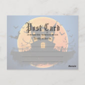 Invitation pour la fête d'Halloween Cimetière de C (Dos)