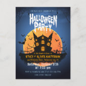 Invitation pour la fête d'Halloween Cimetière de C (Devant)