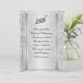 Invitation pour la fête du 25e anniversaire argent (Debout devant)