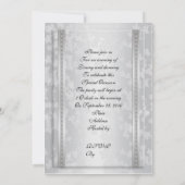 Invitation pour la fête du 25e anniversaire argent (Dos)