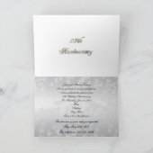 Invitation pour la fête du 25e anniversaire cœurs  (Intérieur)