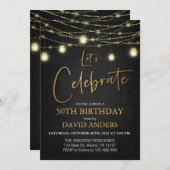 Invitation pour la fête du 40e anniversaire pour h (Devant / Derrière)