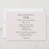 Invitation pour la fête du 60e anniversaire avec u (Dos)