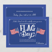 Invitation pour la Fête du Drapeau (Devant / Derrière)