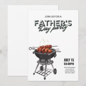 Invitation pour la fête du grill de la Fête des Pè (Devant / Derrière)