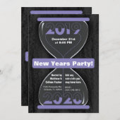 Invitation pour la fête du Nouvel An (Devant / Derrière)