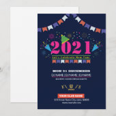 Invitation pour la fête du Nouvel An (Devant / Derrière)