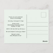 Invitation pour la fête du premier anniversaire de (Dos)