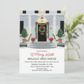 Invitation pour la maison ouverte de Noël devant l (Debout devant)