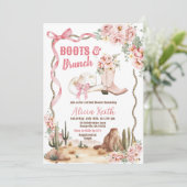 Invitation pour la Mariée : Bottes et Brunch (Debout devant)
